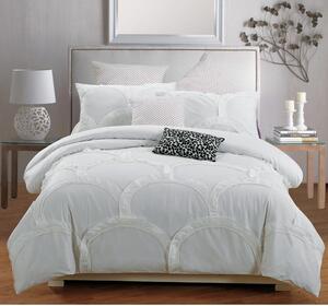 Pościel bawełniana Bella premium w kremowym kolorze 200/220 cm
