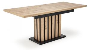 EMWOmeble LAMELLO stół rozkładany 130-180/80 cm dąb artisan/czarny (2p=1szt)