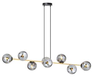 GRAVITY 8 BL/GOLD GRAFIT 1237/8 lampa wisząca żyrandol złota klosze kule DESIGN