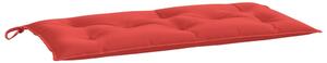 Poduszka na ławkę ogrodową, czerwona, 110x50x7 cm, tkanina