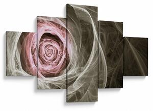 Obraz - Abstrakcyjny róż jasnoróżowy (125x70 cm)