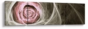 Obraz - Abstrakcyjny róż jasnoróżowy (170x50 cm)