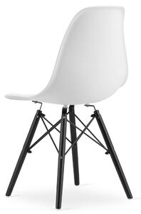 Białe krzesło w stylu skandynawskim - Naxin 3X