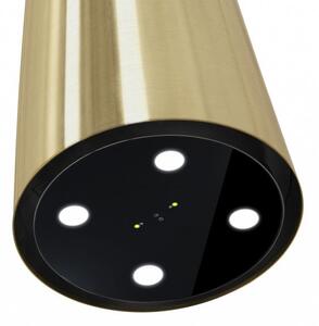 Okap wyspowy Tubo Sterling Gold Gesture Control 40 cm
