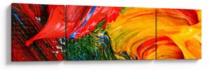 Obraz - Niebieska abstrakcja za pomocą pędzla (170x50 cm)