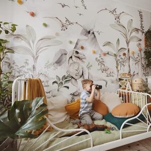 Tapeta do pokoju dziecka Prehistoryczny świat dinozaurów – mural