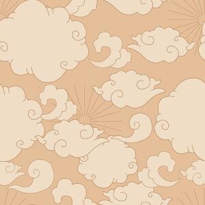 Tapeta do pokoju dziecka CLASSIC barocco clouds beige