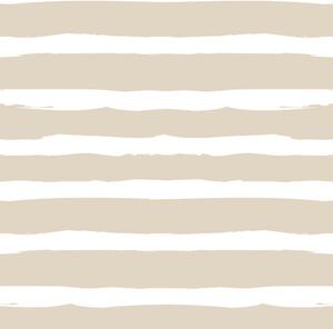 Tapeta do pokoju dziecka Irregular Stripes Beige White
