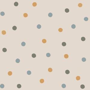Tapeta w niebieskie kropki – Bouncy Dots do pokoju dziecka - warianty