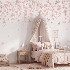 Tapeta do pokoju dziecka Sakura Pastelowa