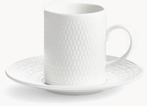 Filiżanka ze spodkiem ze szkła porcelanowego Gio