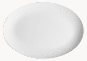 Talerz owalny z porcelany kostnej Gio