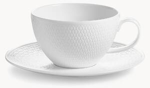 Filiżanka ze spodkiem z porcelany kostnej Gio