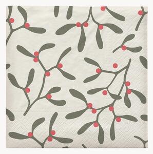 Komplet serwetek z papieru Mistletoe, 20 elem