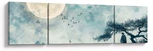 Obraz - Malowanie księżyca w pełni (170x50 cm)