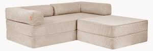 Narożna sofa modułowa ze sztruksu Family Funzy