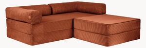 Narożna sofa modułowa ze sztruksu Family Funzy