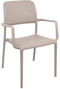 Plastikowe krzesło z podłokietnikami do kawiarni i ogrodu Spark