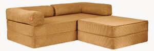 Narożna sofa modułowa ze sztruksu Family Funzy