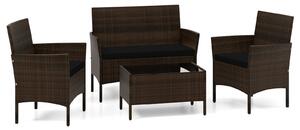 Zestaw mebli ogrodowych - sofa stolik i 2 fotele