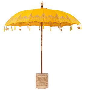 Baliński Parasol z Bazą Żółty 215 x 215 x 260 cm