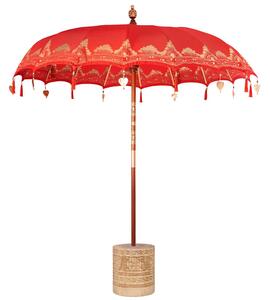 Baliński Parasol z Bazą Czerwony 215 x 215 x 260 cm