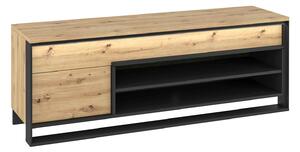 Loftowa szafka pod telewizor dąb artisan - QA-04