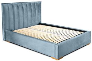 Tapicerowane łóżko do sypialni małżeńskiej Vevina 160x200 - 30 kolorów