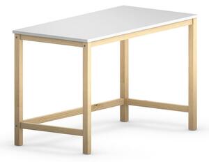 Skandynawskie biurko na drewnianych nogach Inelo T3 - 120x60