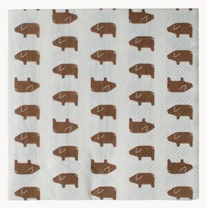 Komplet serwetek Swedish Pigs, 12 elem
