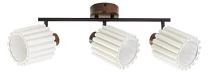 Lampa Sufitowa Lindby, Shiloh, ściemnialny, drewniany, salon, tkanina | tekstylia, nowoczesny