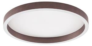 Lampa Sufitowa Lucande, Rotundo, ściemnialny, brąz rdzawy, salon, tworzywo sztuczne, nowoczesny
