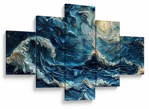 Obraz - Malowanie nieba i morza (125x70 cm)