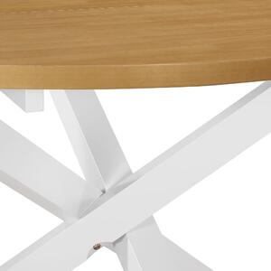 Okrągły stół ze skośnymi nogami Emis – brązowy