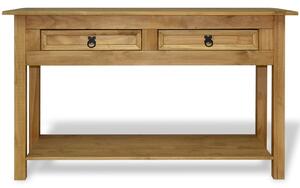 Drewniana konsola z szufladami i półką - Emali