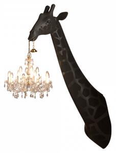 ŻYRAFA LAMPA ŚCIENNA GIRAFFE IN LOVE PE CZARNA