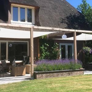 Livin'outdoor Żagiel przeciwsłoneczny Iseo, HDPE, 3,6x3,6 m, biały