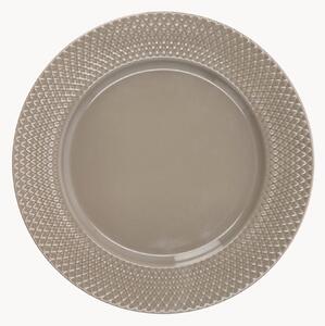 Talerz duży z porcelany Rhombe Earth