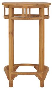Stolik barowy, Ø 60 cm, lite drewno tekowe