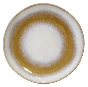 CERAMICZNY TALERZ DESEROWY 70'S SNOWY