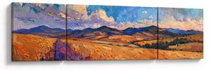 Obraz - Obraz olejny przedstawiający krajobraz (170x50 cm)