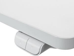 Białe automatyczne biurko stojące elektryczne - Fadio
