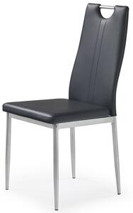 Krzesło tapicerowane Vulpin - czarne