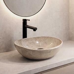 Umywalka nablatowa Estiva Eba Cashmere Marble owalna 41,5 x 34 x 14 cm kaszmirowy marmur 1 szt