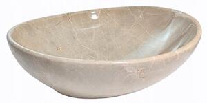 Umywalka nablatowa Estiva Eba Cashmere Marble owalna 41,5 x 34 x 14 cm kaszmirowy marmur 1 szt