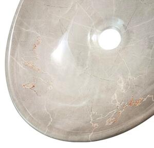 Umywalka nablatowa Estiva Eba Cashmere Marble owalna 41,5 x 34 x 14 cm kaszmirowy marmur 1 szt