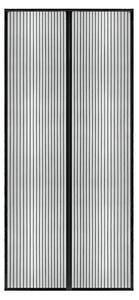 Magnetyczna moskitiera drzwiowa - 100 × 210 cm, czarna