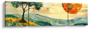 Obraz - Ilustracja krajobrazu (170x50 cm)