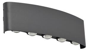 Zewnętrzna Lampa Lindby, Ithan, czarny, taras, aluminium, nowoczesny