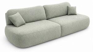 Sofa AVERIO Rozkładana Dwuosobowa Szara Boucle Nowoczesna
